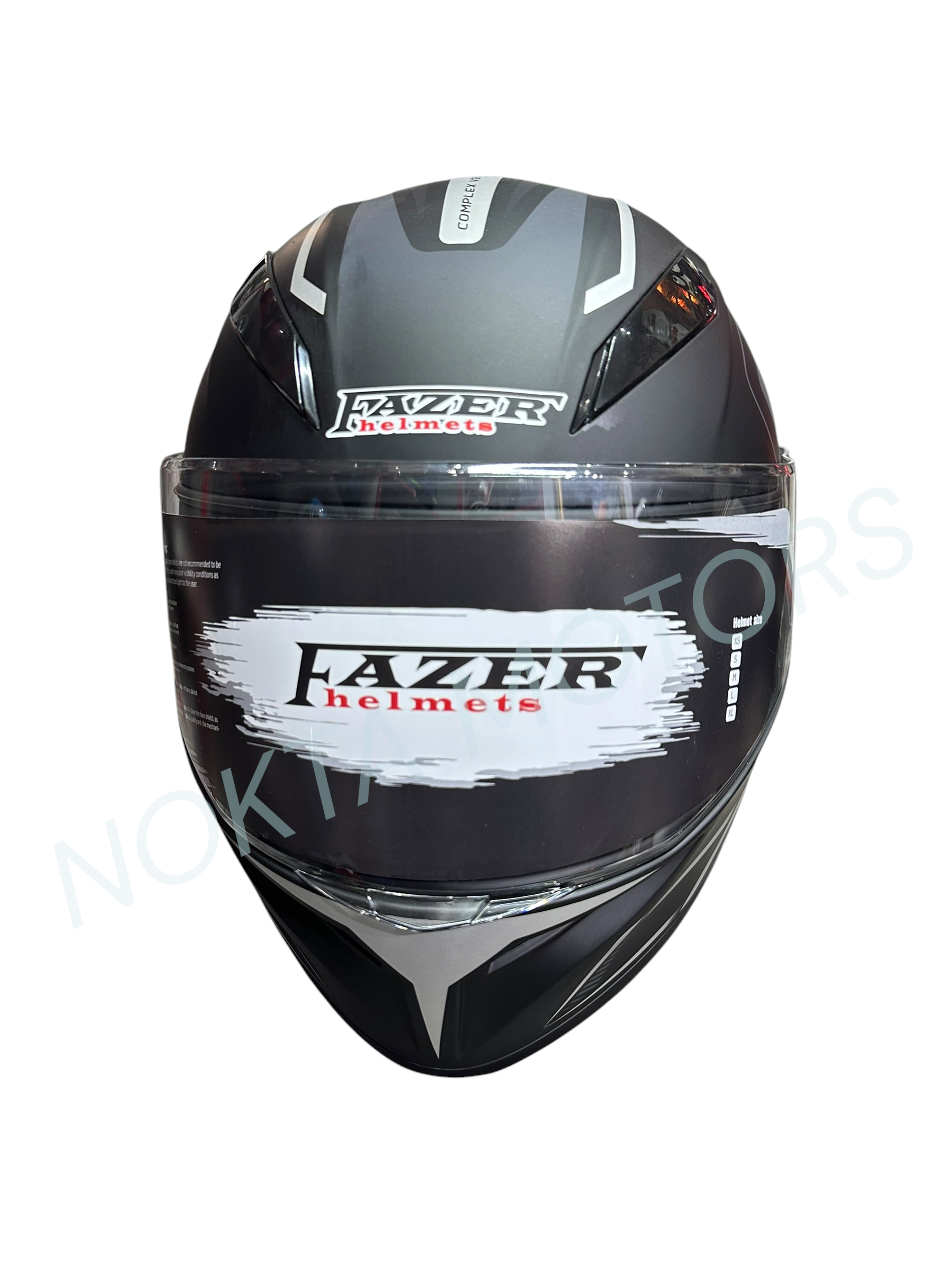 FAZER HELMETS ÇENE AÇILIR SİYAH MOTOSİKLET KASK
