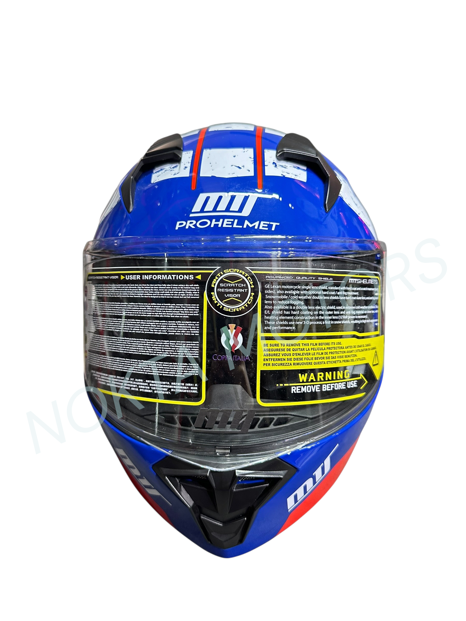 MTS PROHELMETS ÇENE AÇILIR MAVİ MOTOSİKLET KASK