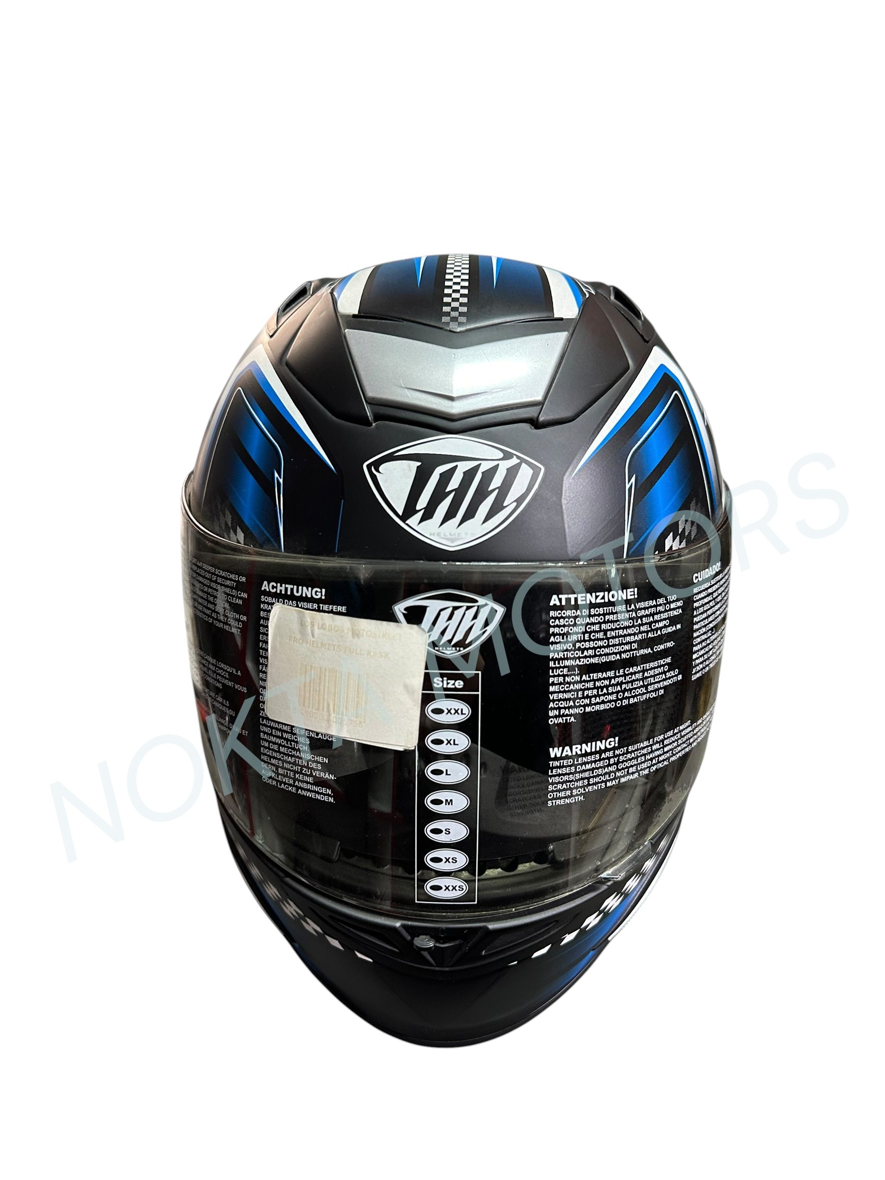 THH FULFACE MAVİ  MOTOSİKLET KASK