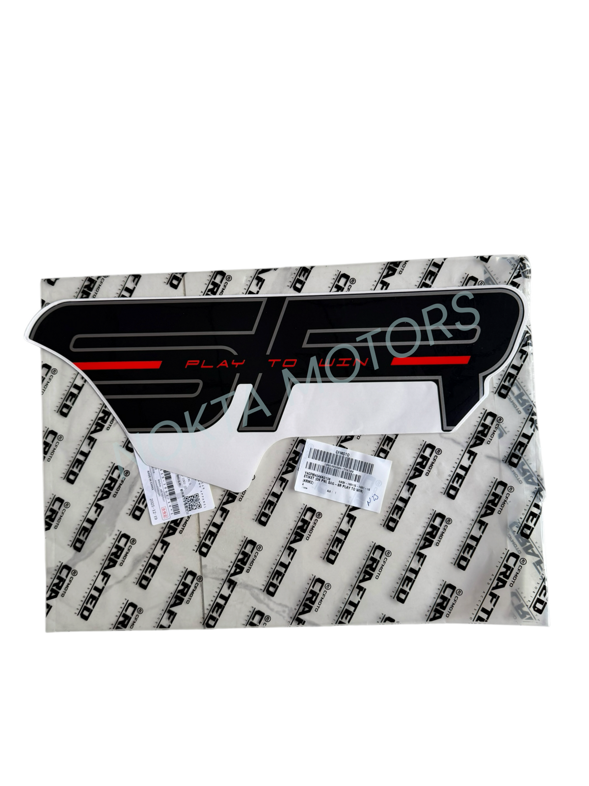 CF Moto 450SR ÖN PANEL SR PLAY TO WİN SAĞ STİCKER ORJİNAL