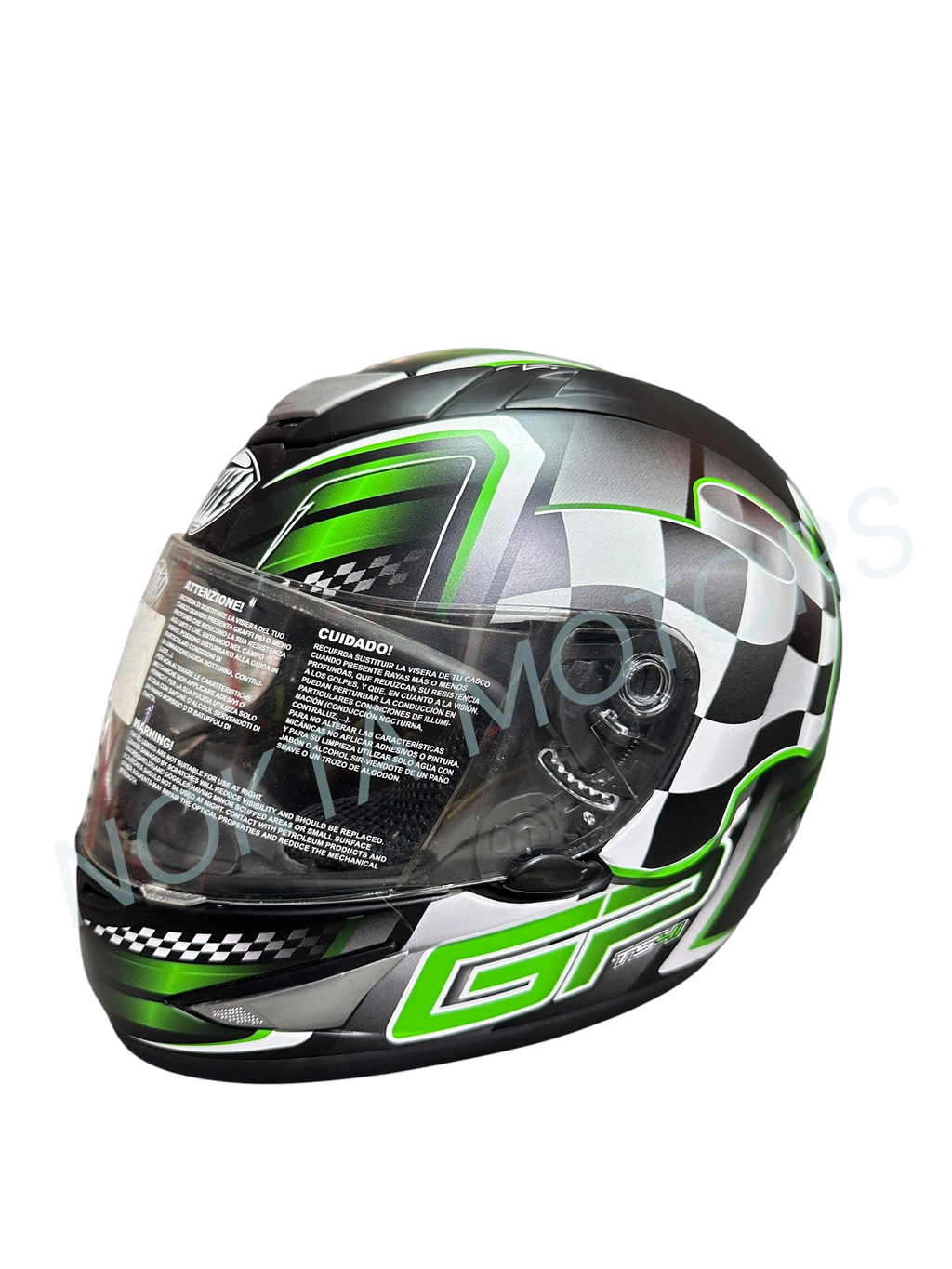THH FULFACE YEŞİL MOTOSİKLET KASK
