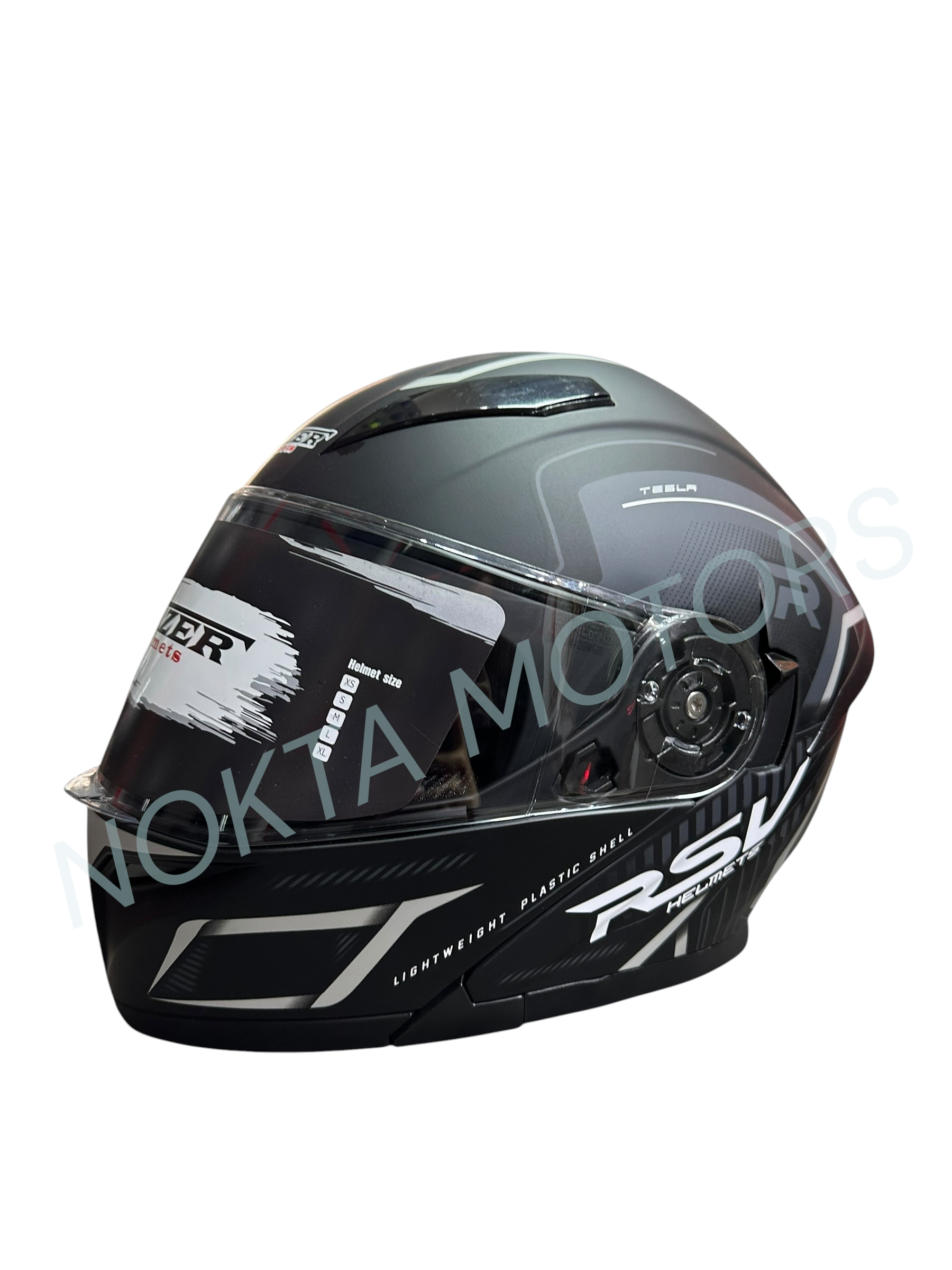 FAZER HELMETS ÇENE AÇILIR SİYAH MOTOSİKLET KASK