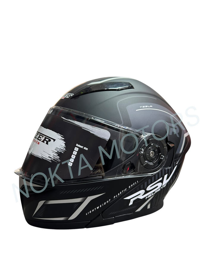 FAZER HELMETS ÇENE AÇILIR SİYAH MOTOSİKLET KASK