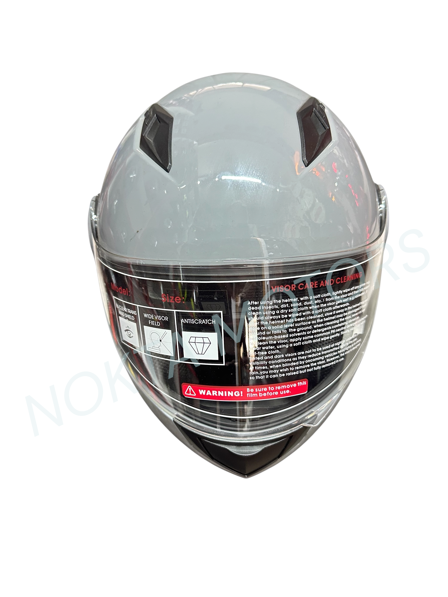 JK-20 ÇENE AÇILIR GRİ MOTOSİKLET KASK