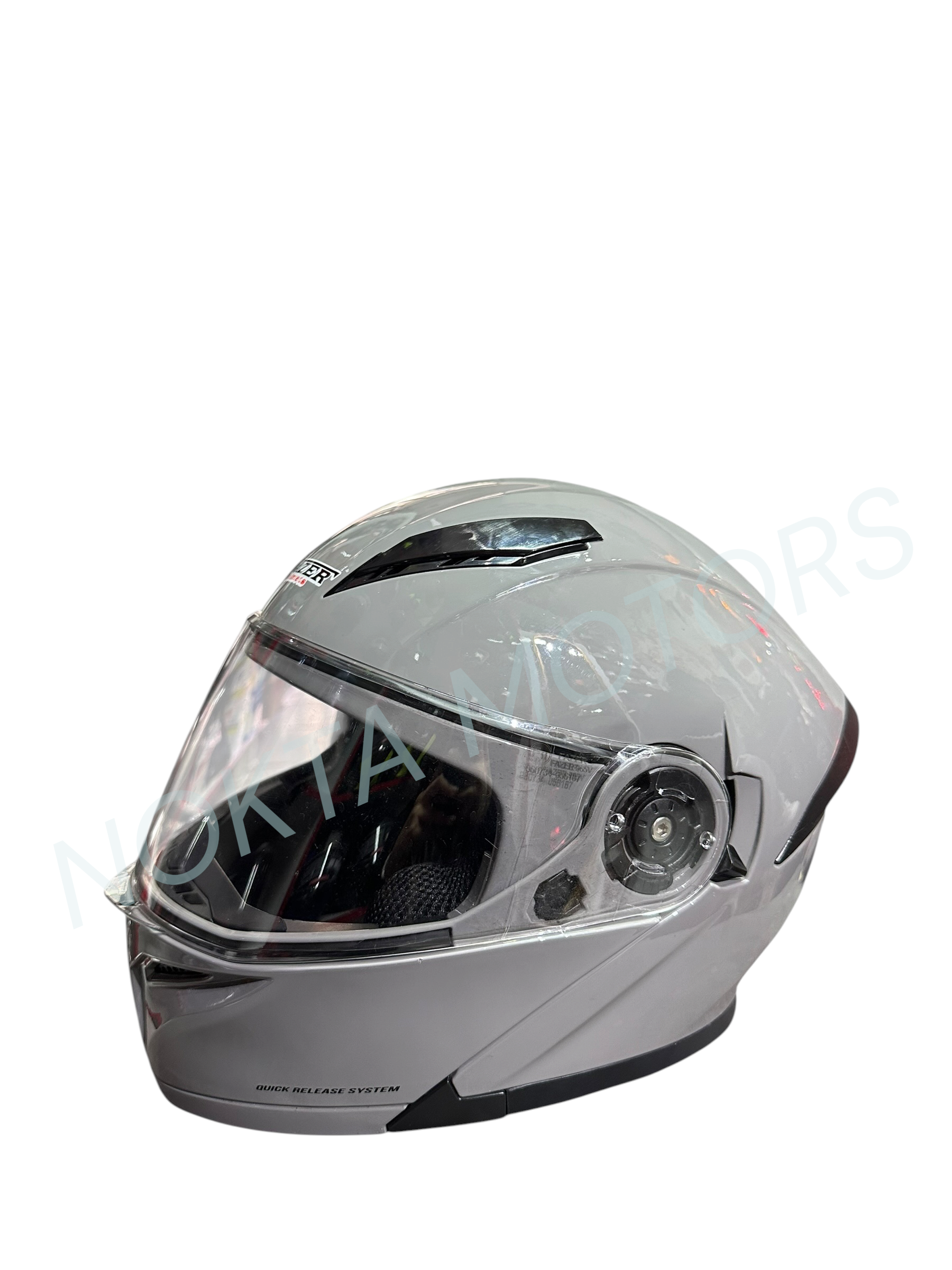 FAZER HELMETS ÇENE AÇILIR GRİ MOTOSİKLET KASK