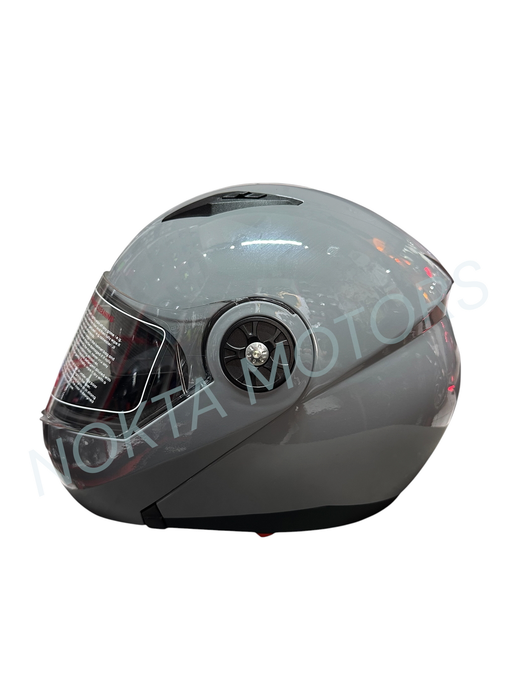 JK-20 ÇENE AÇILIR GRİ MOTOSİKLET KASK