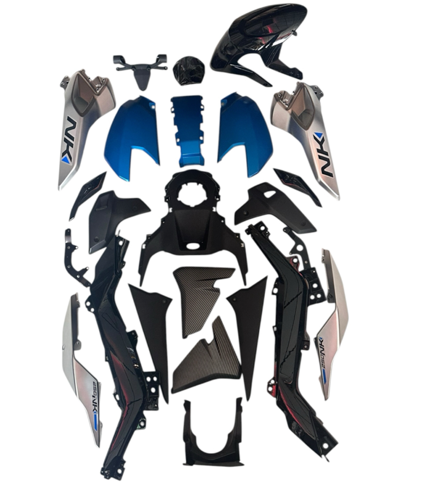 CF Moto NK250 Kaporta Seti Mavi Gri
